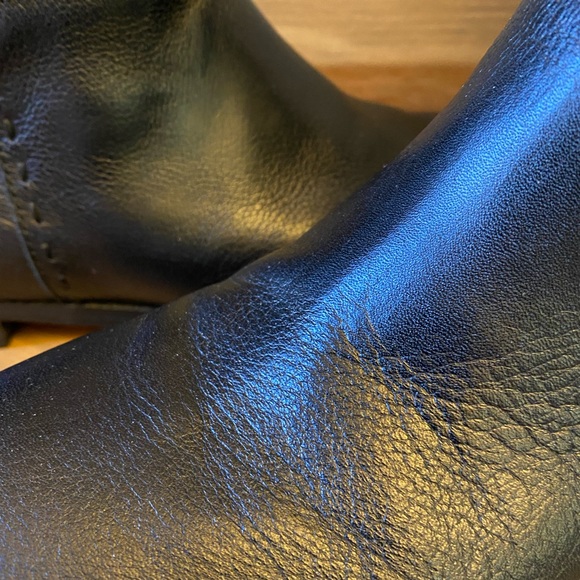 Land,s End Leather Boots size 9.5 Black - Picture 3 of 5